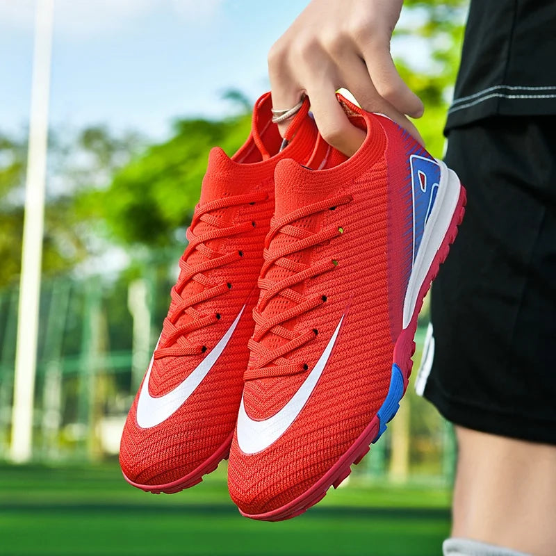 Professional Unisex FG Soccer Boots - High-Top Firm Ground Training Cleats for Men & Boys