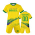 Customized Youth Soccer Kit - Personalized Jersey and Shorts Set for School Teams and Kids (Ages 3-14)