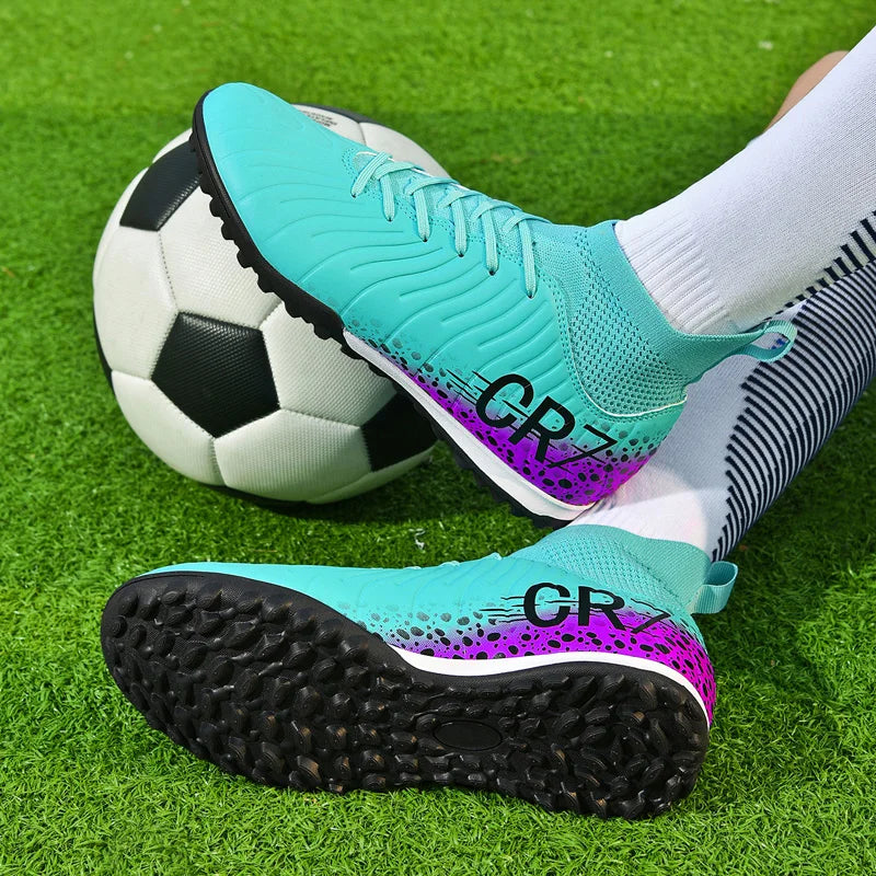 Professional Unisex Soccer Cleats - Waterproof High-Performance Football Boots for Turf and Outdoor Grass