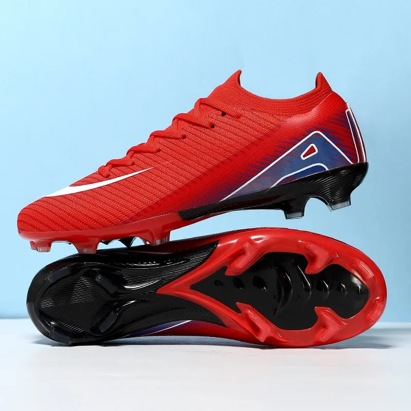 Professional Unisex FG Soccer Boots - High-Top Firm Ground Training Cleats for Men & Boys