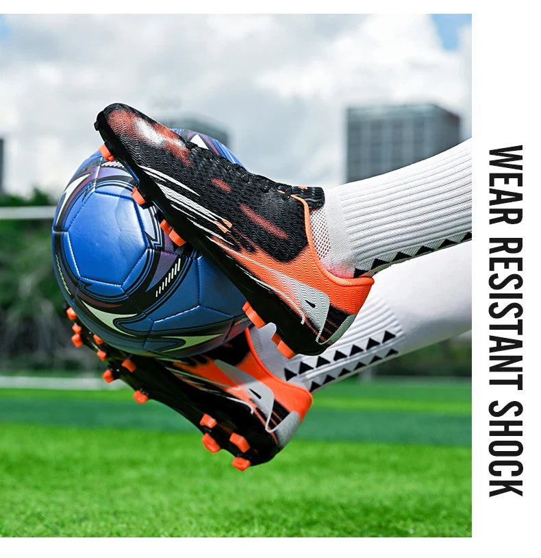 Professional Men and Youth Outdoor Soccer Cleats for Firm Ground Training