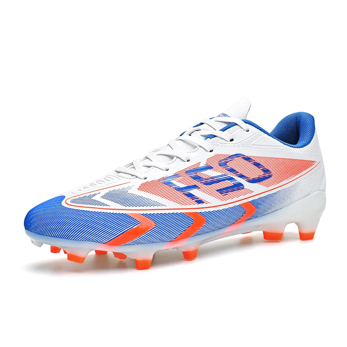 Men's Firm Ground Soccer Cleats with Long Spikes for Competitive Lawn Sports
