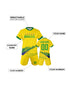 Customized Youth Soccer Kit - Personalized Jersey and Shorts Set for School Teams and Kids (Ages 3-14)
