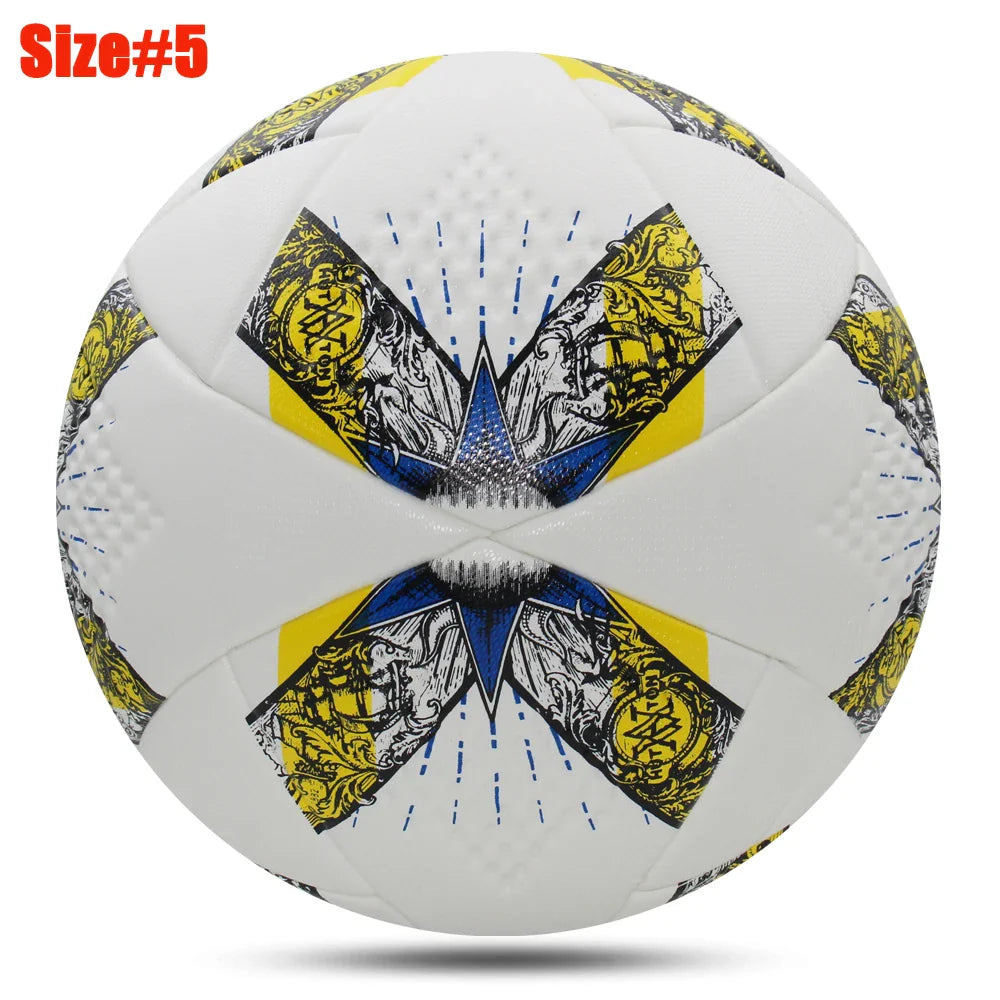 Official Size 5 Seamless Soccer Ball – Thermally Bonded PU Match Football for Training and Competition