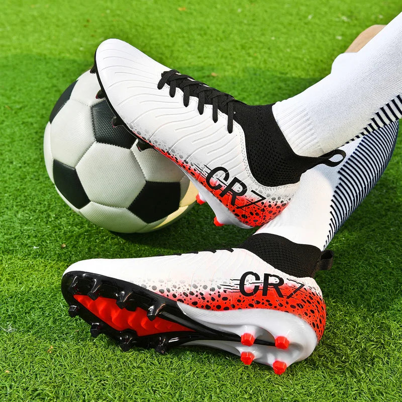Professional Unisex Soccer Cleats - Waterproof High-Performance Football Boots for Turf and Outdoor Grass