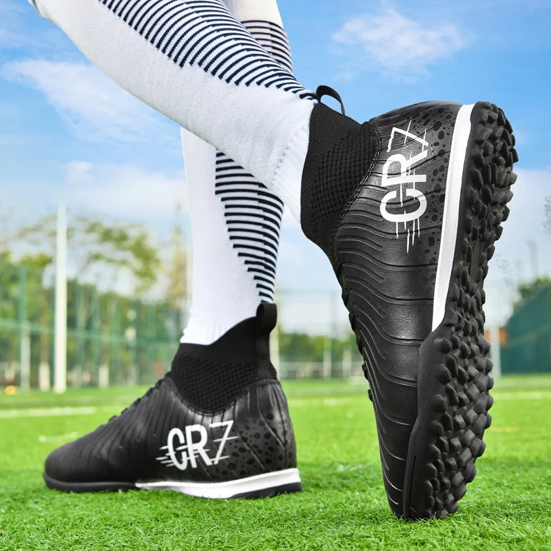 Professional Unisex Soccer Cleats - Waterproof High-Performance Football Boots for Turf and Outdoor Grass