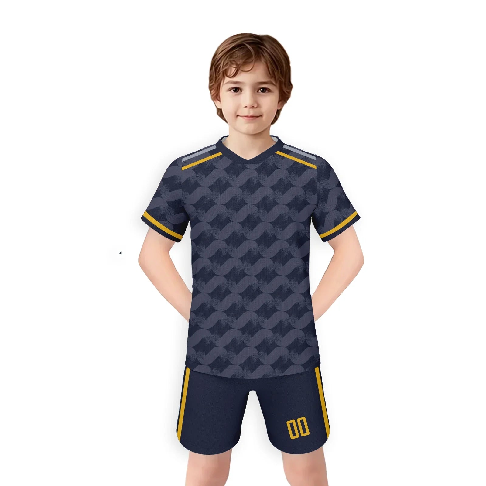 Customized Youth Soccer Jersey Set - Personalized Kids' Football Training Uniform