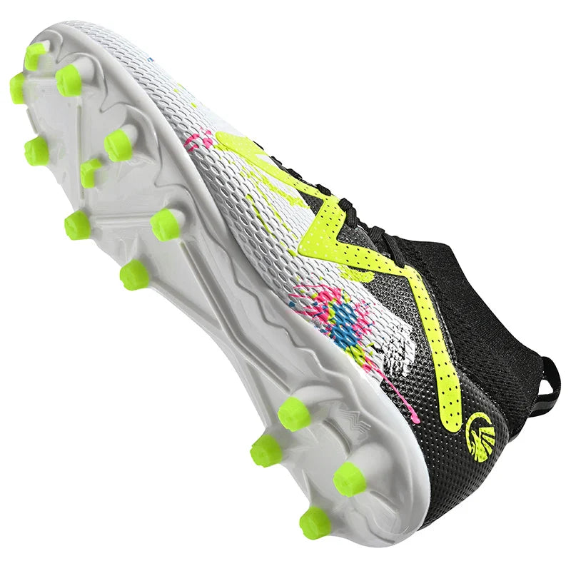 Professional AG Soccer Cleats - Breathable Non-Slip Outdoor Football Boots for Men & Kids (Sizes 34-45)