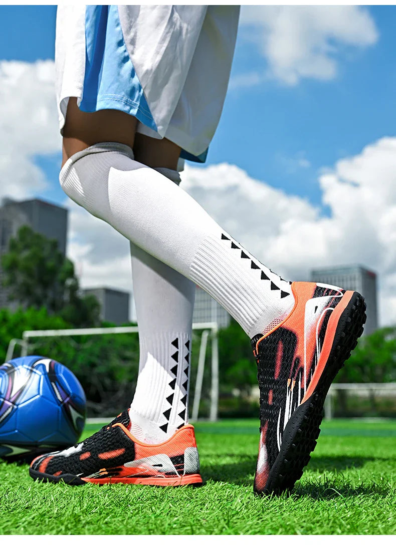 Professional Men and Youth Outdoor Soccer Cleats for Firm Ground Training