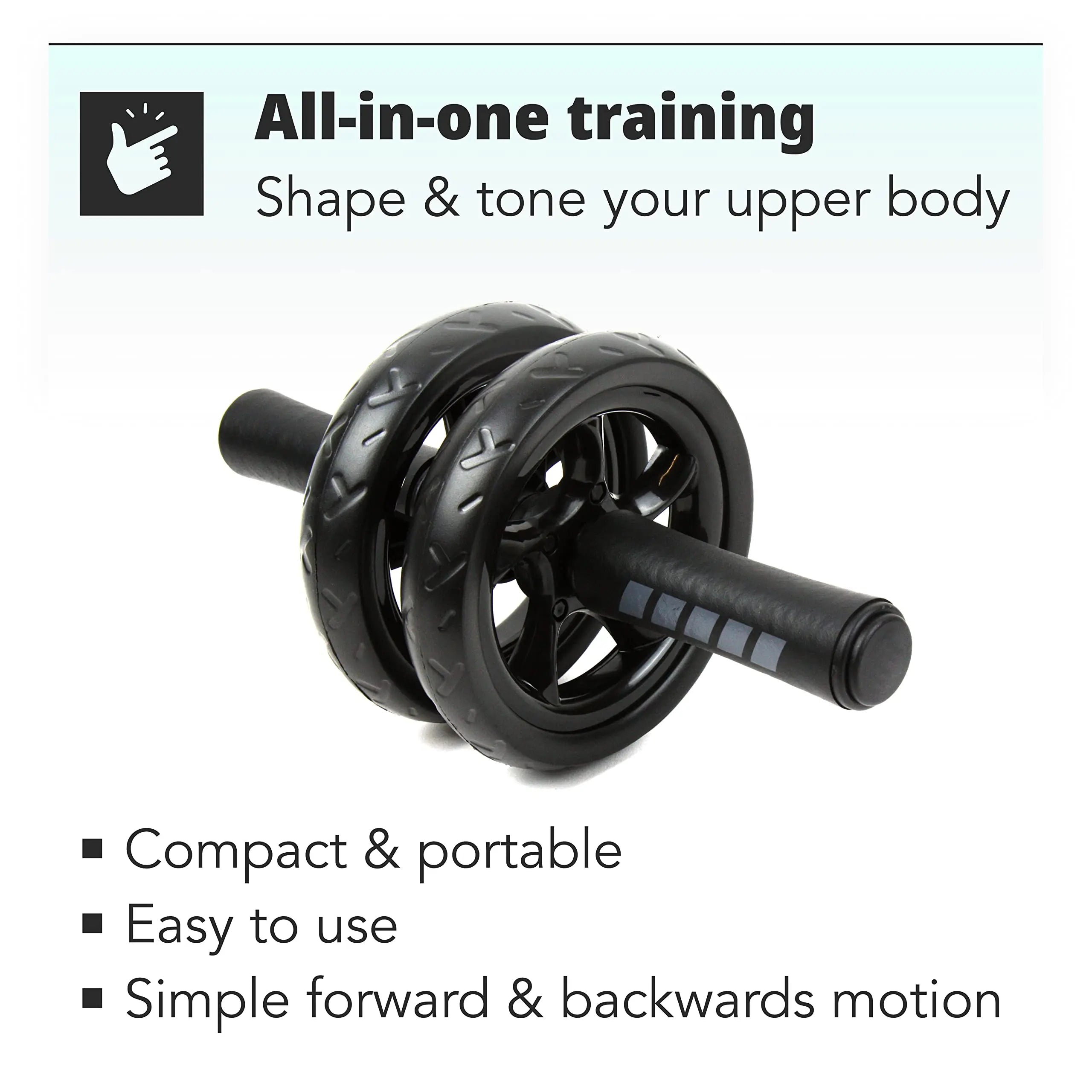 Abdominal Roller Wheel with Knee Pad - Silent Core and Strength Training Equipment