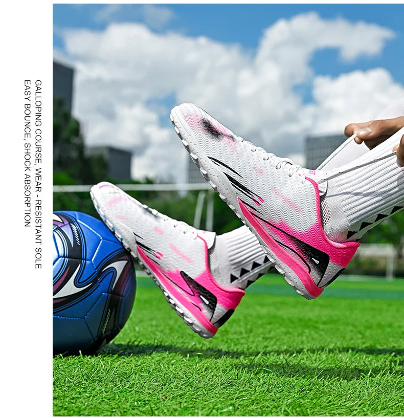 Professional Men and Youth Outdoor Soccer Cleats for Firm Ground Training