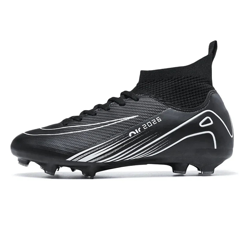 Professional AG Soccer Cleats - Boys' & Men's Artificial Grass Football Boots with Slip-On Closure