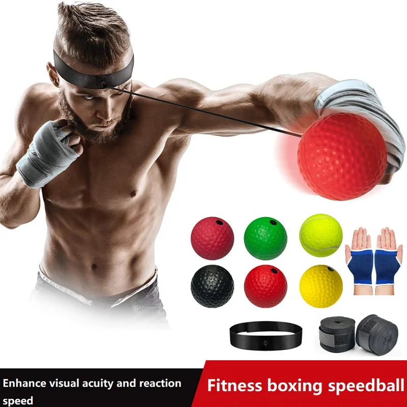 Kids' Boxing Reflex Ball – Head-Mounted Speed Punch Ball for Muay Thai, Sanda & Reaction Training