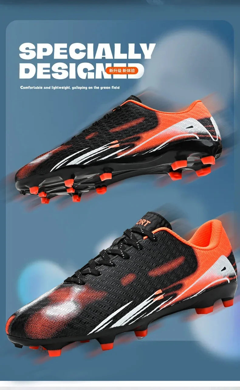 Professional Men and Youth Outdoor Soccer Cleats for Firm Ground Training