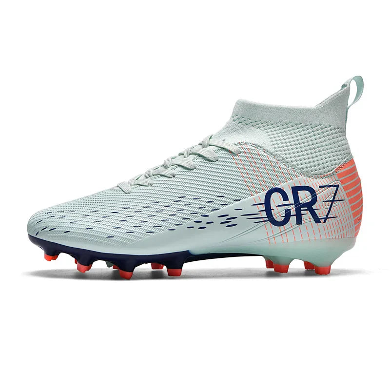 Professional AG Soccer Cleats - Breathable Non-Slip Outdoor Football Boots for Men & Kids (Sizes 34-45)