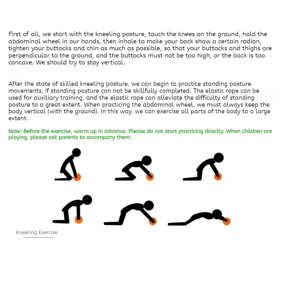 Universal Silent Abdominal Roller - Single-Wheel Core Trainer for Slimming and Fitness