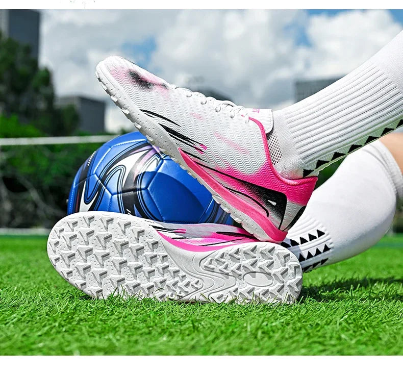 Professional Men and Youth Outdoor Soccer Cleats for Firm Ground Training