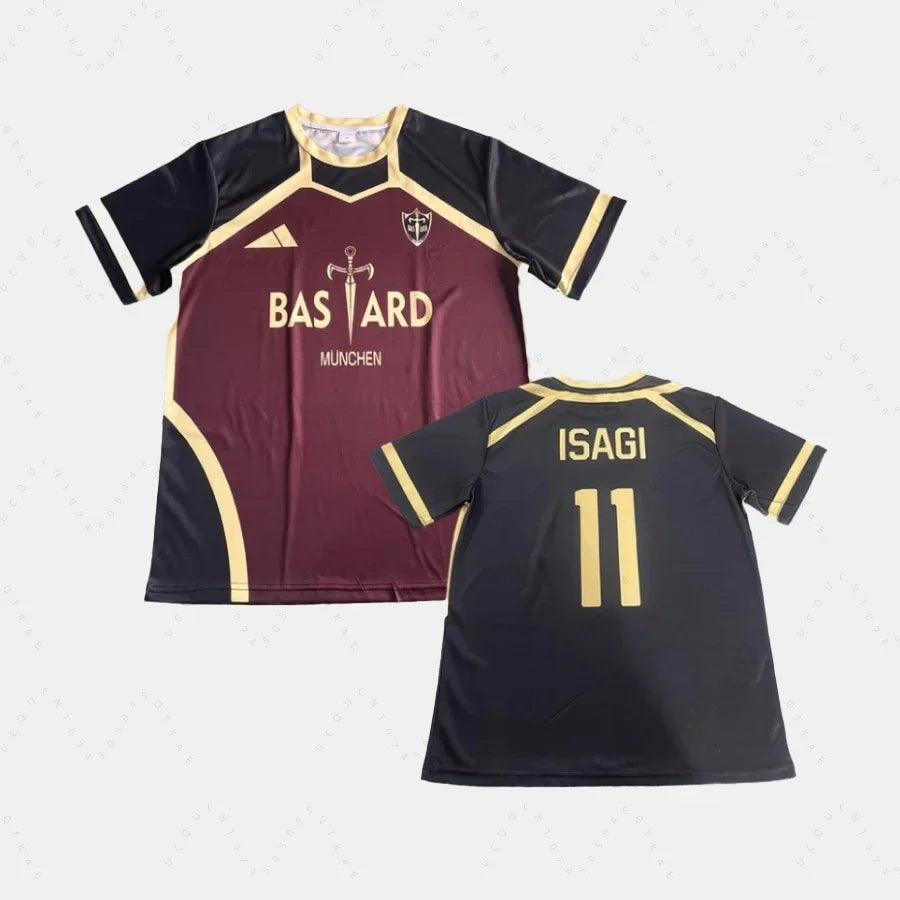 Kids' Anime 3D Print Soccer Jersey - Blue Lock Gagamaru Cosplay T-Shirt for Boys & Girls