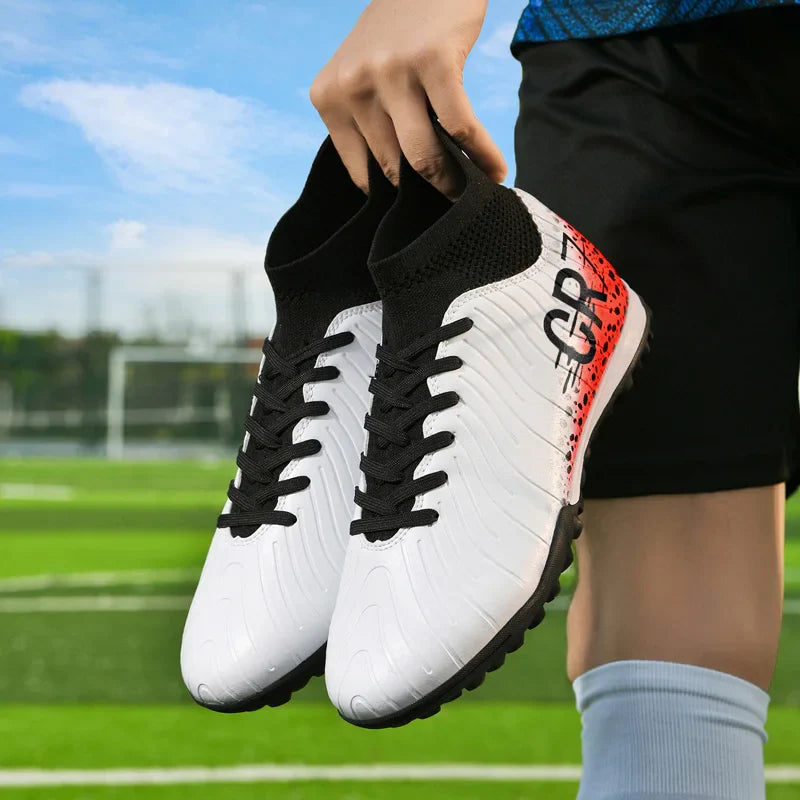 Professional Unisex Soccer Cleats - Waterproof High-Performance Football Boots for Turf and Outdoor Grass