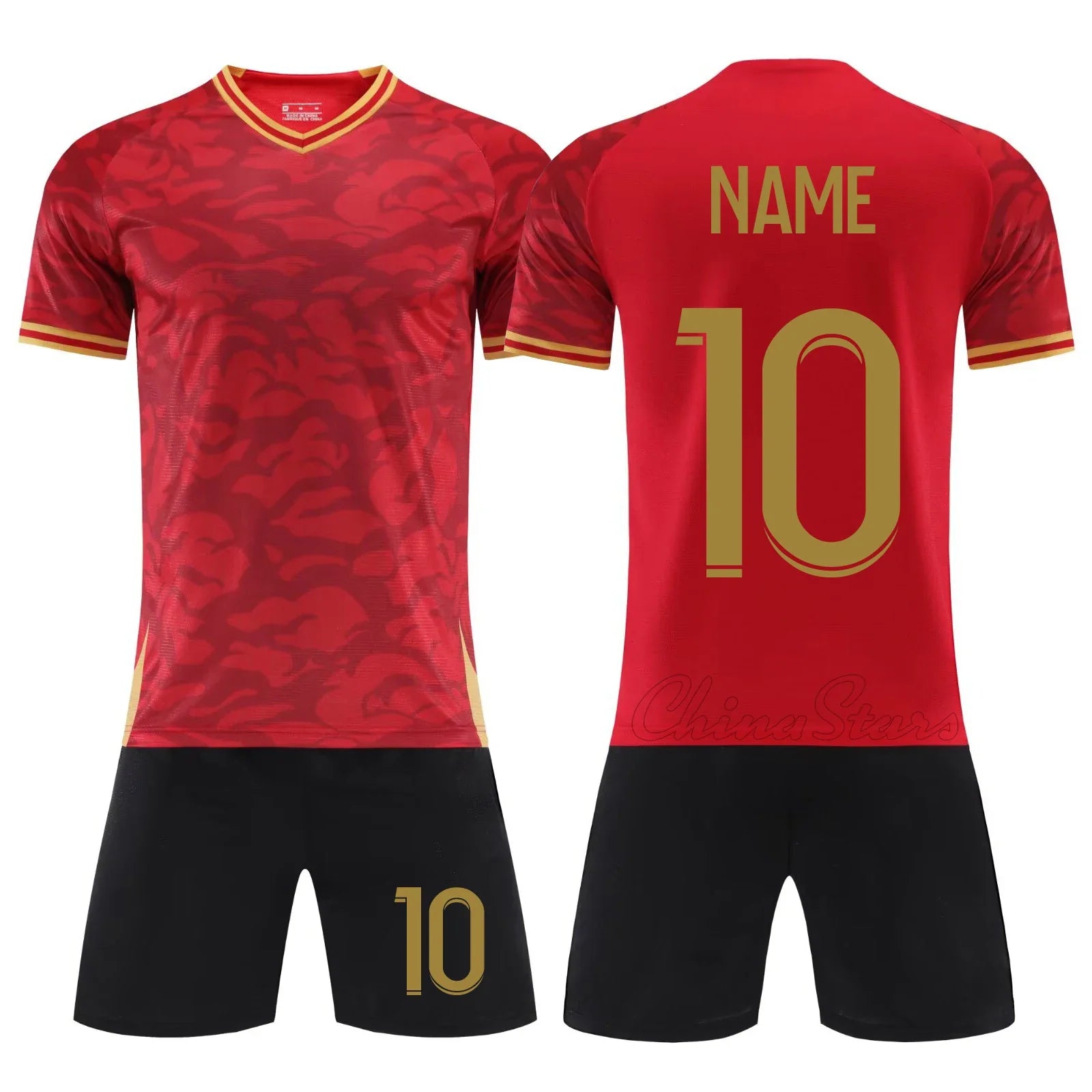 Customizable Men's Football Kits - Professional Soccer Jersey and Shorts Set