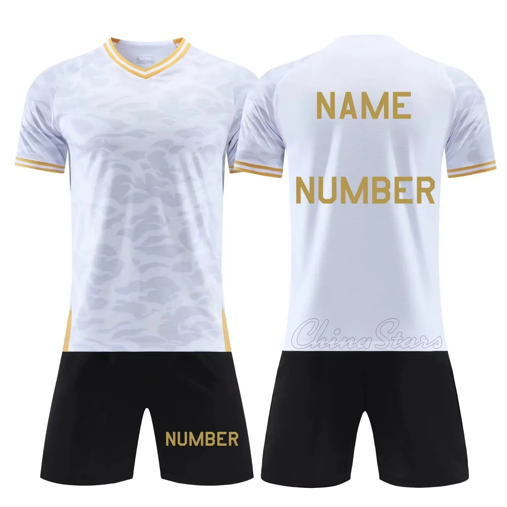 Customizable Men's Football Kits - Professional Soccer Jersey and Shorts Set