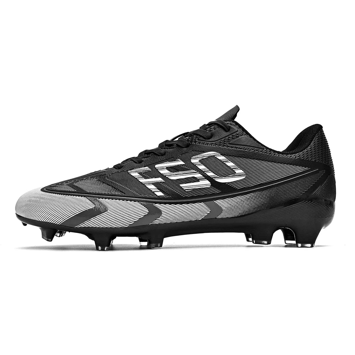 Men's Firm Ground Soccer Cleats with Long Spikes for Competitive Lawn Sports