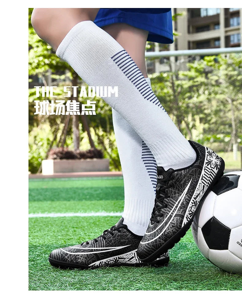 Soccer Cleats - Long-Spike Football Boots for Adults & Kids | TF/AG Training Sneakers