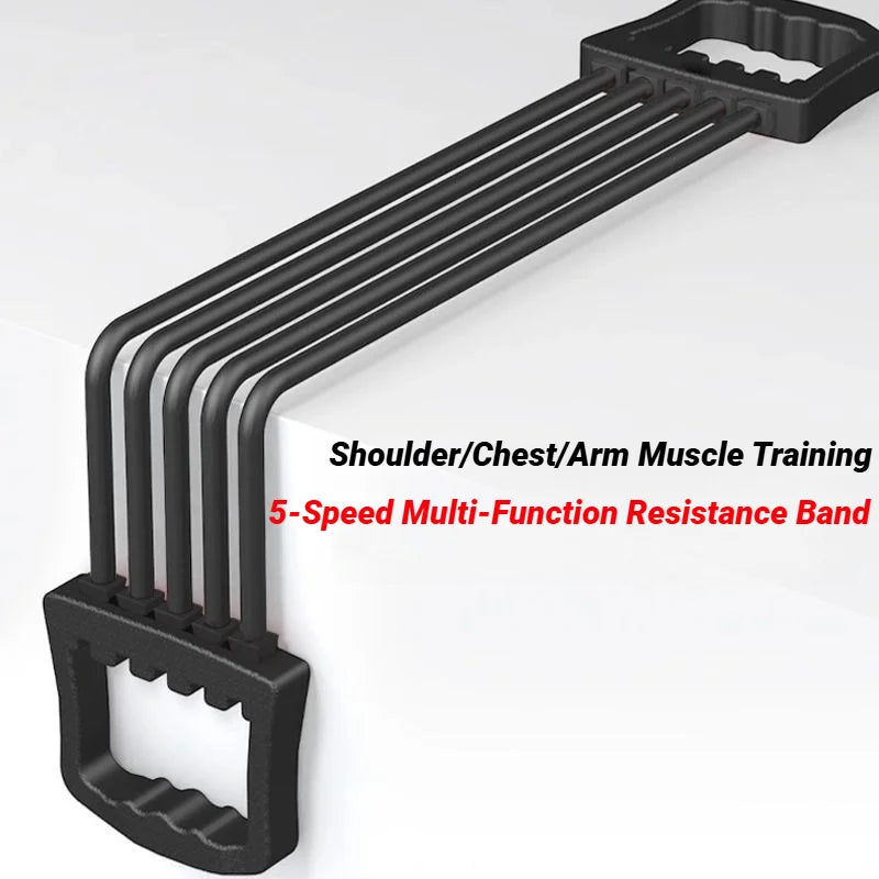 Adjustable Rubber Chest Expander - 90lbs Heavy Duty Multifunctional Resistance Band