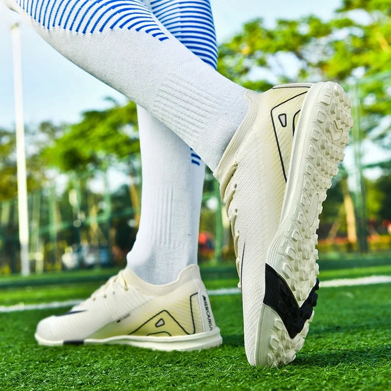 Professional Unisex FG Soccer Boots - High-Top Firm Ground Training Cleats for Men & Boys