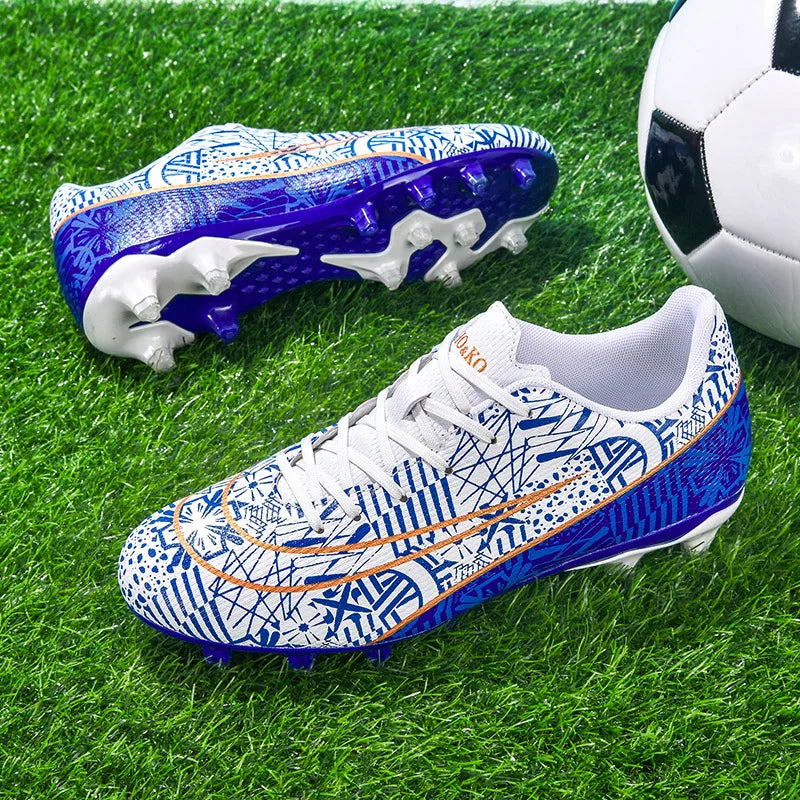 Soccer Cleats - Long-Spike Football Boots for Adults & Kids | TF/AG Training Sneakers