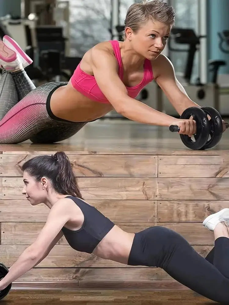 Abdominal Roller Wheel with Knee Pad - Silent Core and Strength Training Equipment