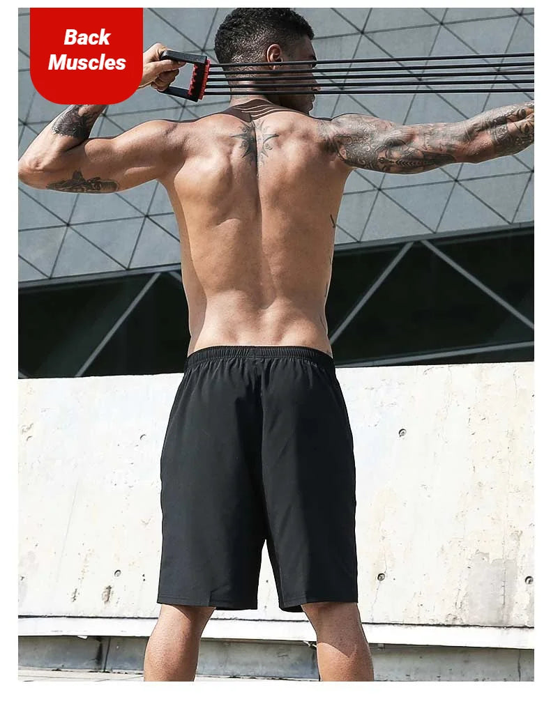 Adjustable Rubber Chest Expander - 90lbs Heavy Duty Multifunctional Resistance Band