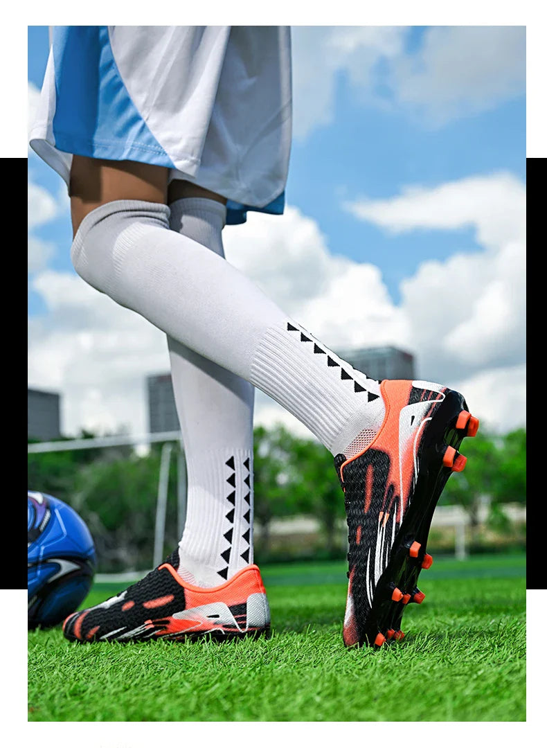 Professional Men and Youth Outdoor Soccer Cleats for Firm Ground Training