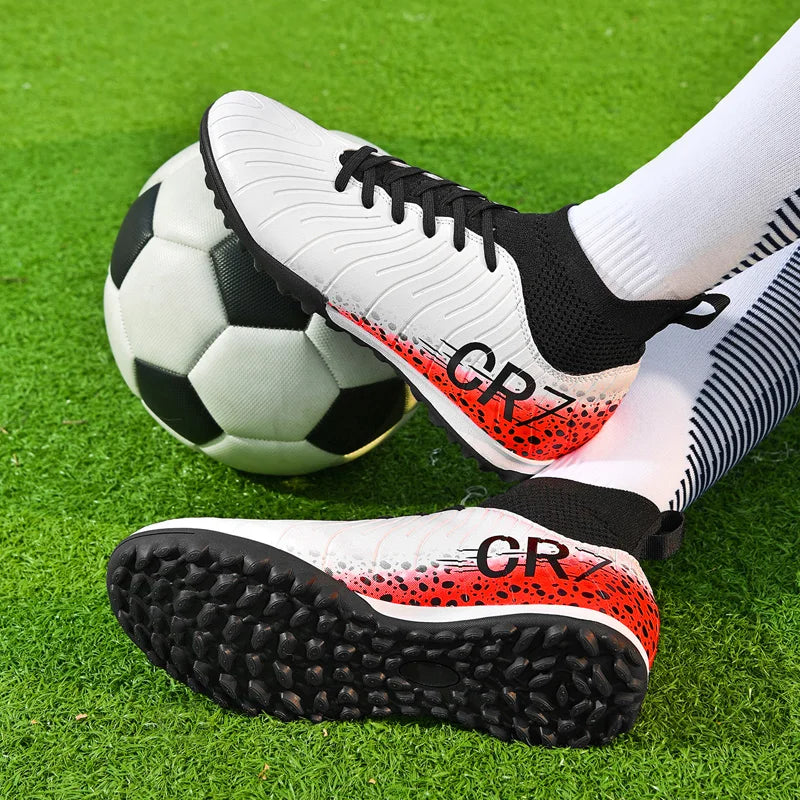 Professional Unisex Soccer Cleats - Waterproof High-Performance Football Boots for Turf and Outdoor Grass