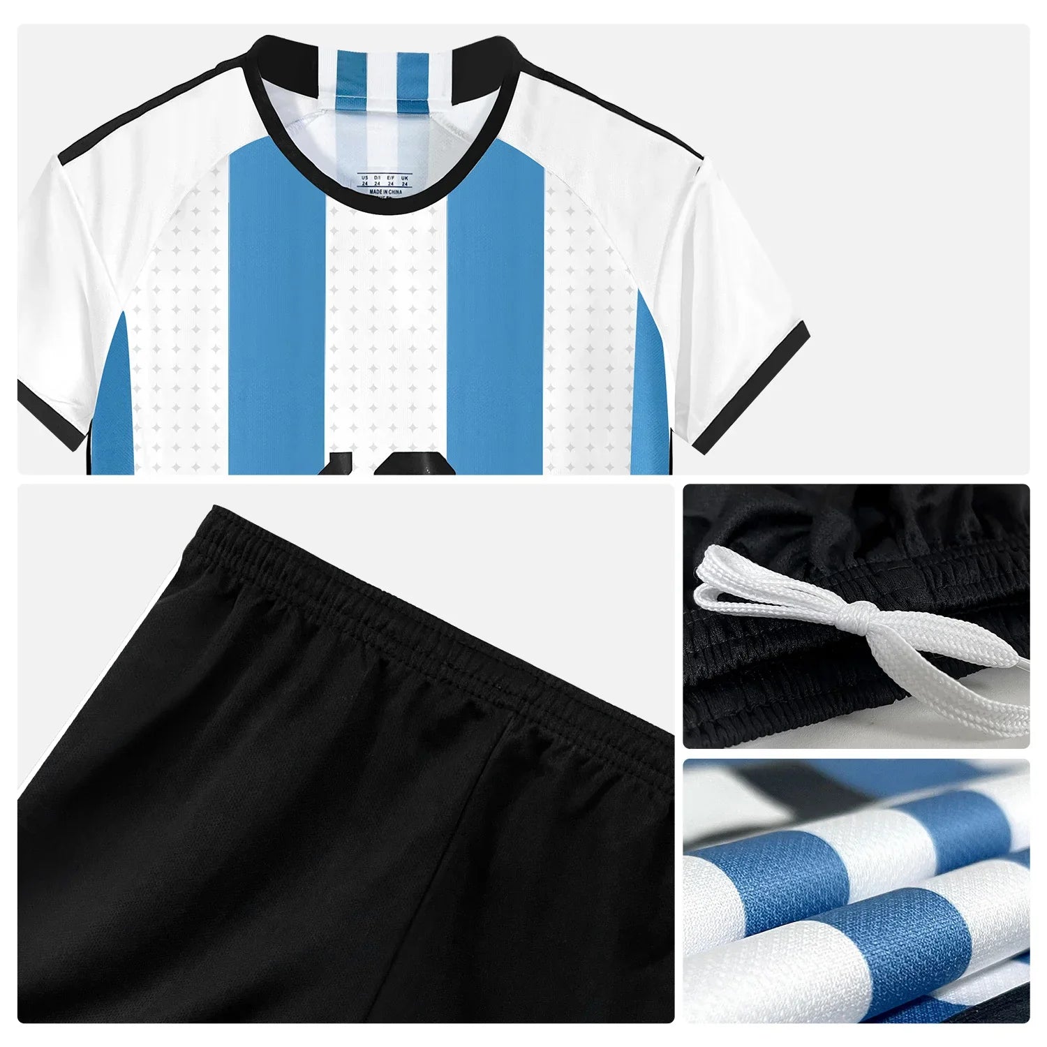 Kids' Soccer Jersey and Shorts Set - Youth Football Training Uniform for Boys & Girls