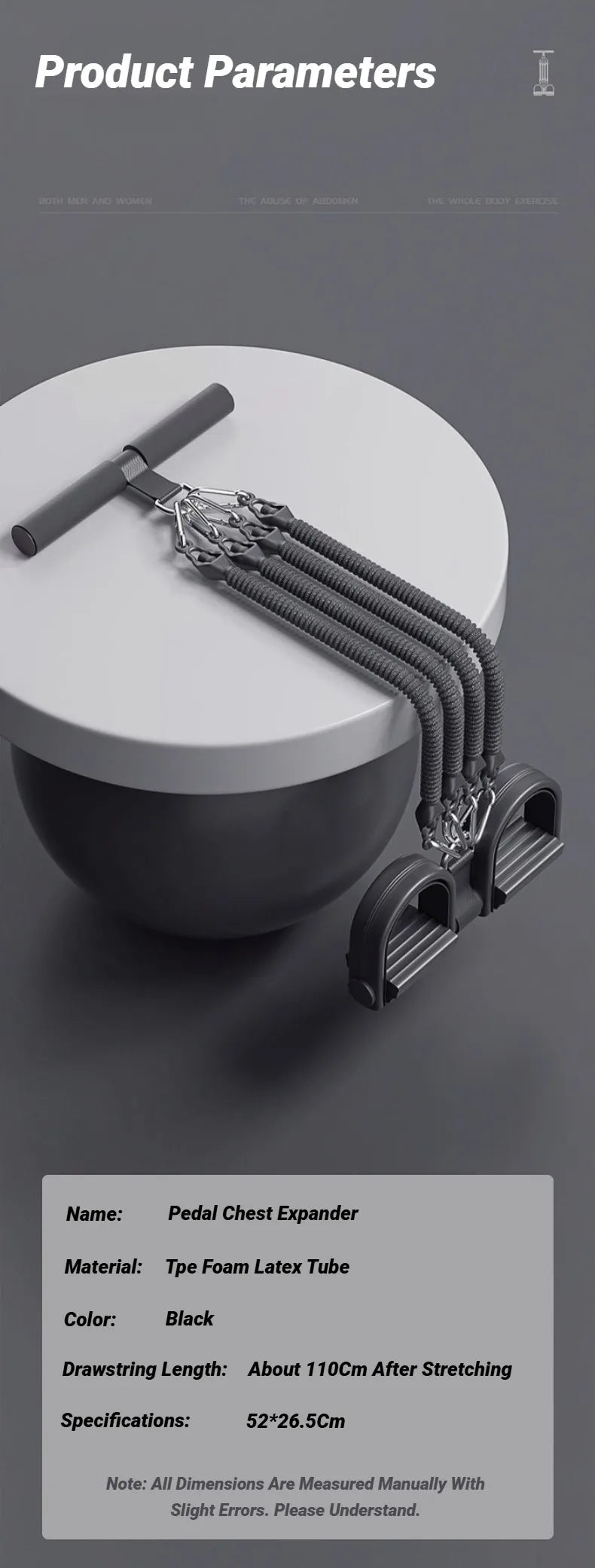 Pedal Resistance Band Tensioner - Multifunctional Home Fitness Puller for Core and Full Body Training