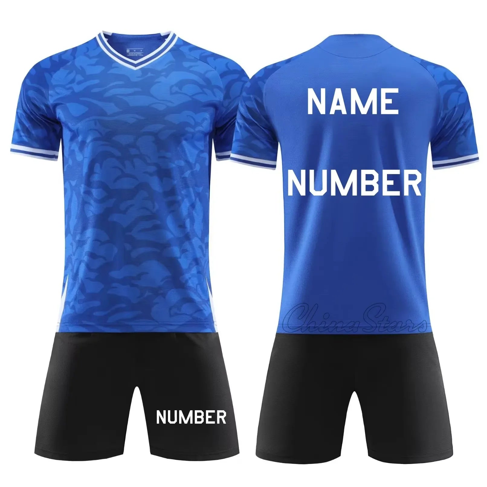 Customizable Men's Football Kits - Professional Soccer Jersey and Shorts Set