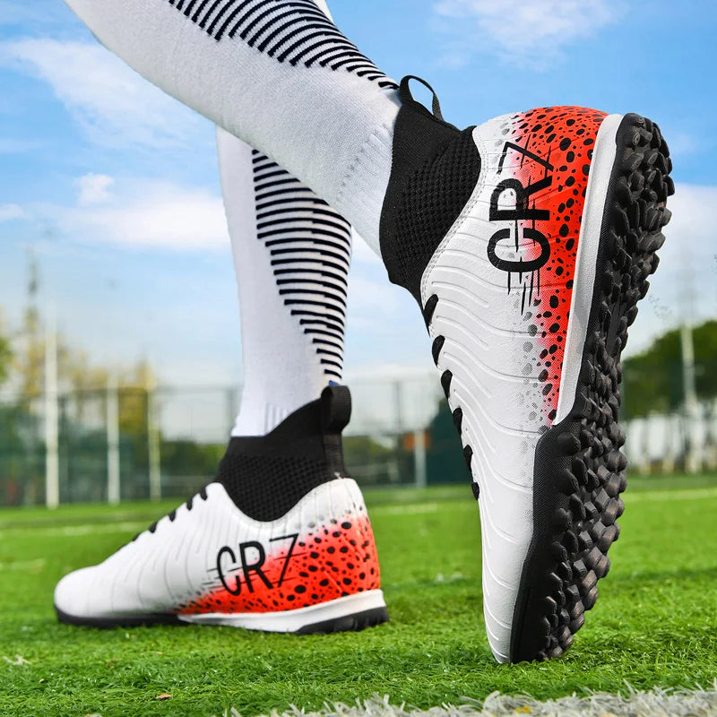 Professional Unisex Soccer Cleats - Waterproof High-Performance Football Boots for Turf and Outdoor Grass