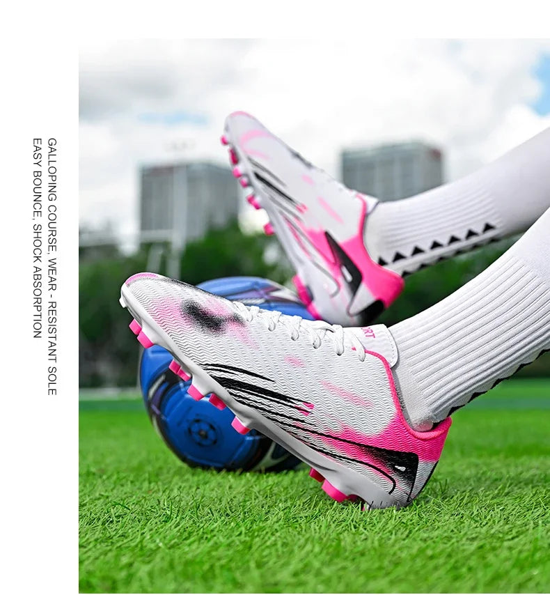 Professional Men and Youth Outdoor Soccer Cleats for Firm Ground Training