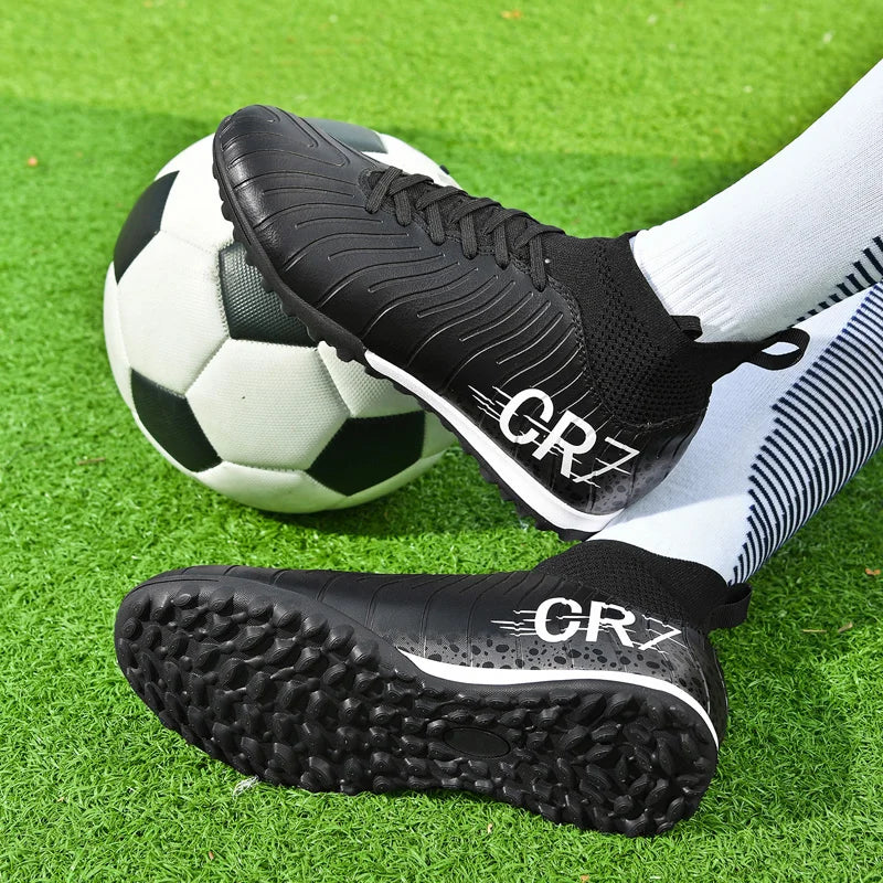Professional Unisex Soccer Cleats - Waterproof High-Performance Football Boots for Turf and Outdoor Grass