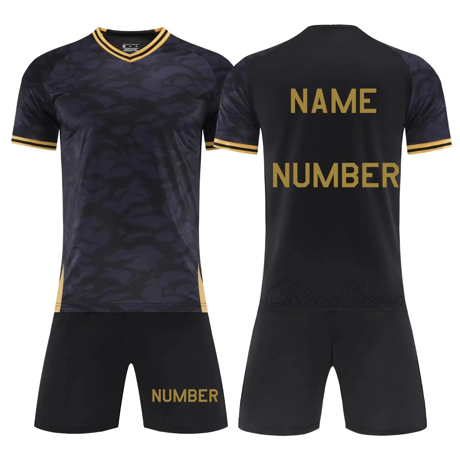 Customizable Men's Football Kits - Professional Soccer Jersey and Shorts Set