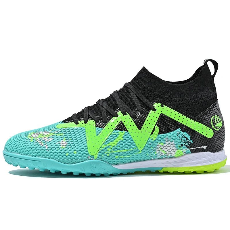 Professional AG Soccer Cleats - Breathable Non-Slip Outdoor Football Boots for Men & Kids (Sizes 34-45)