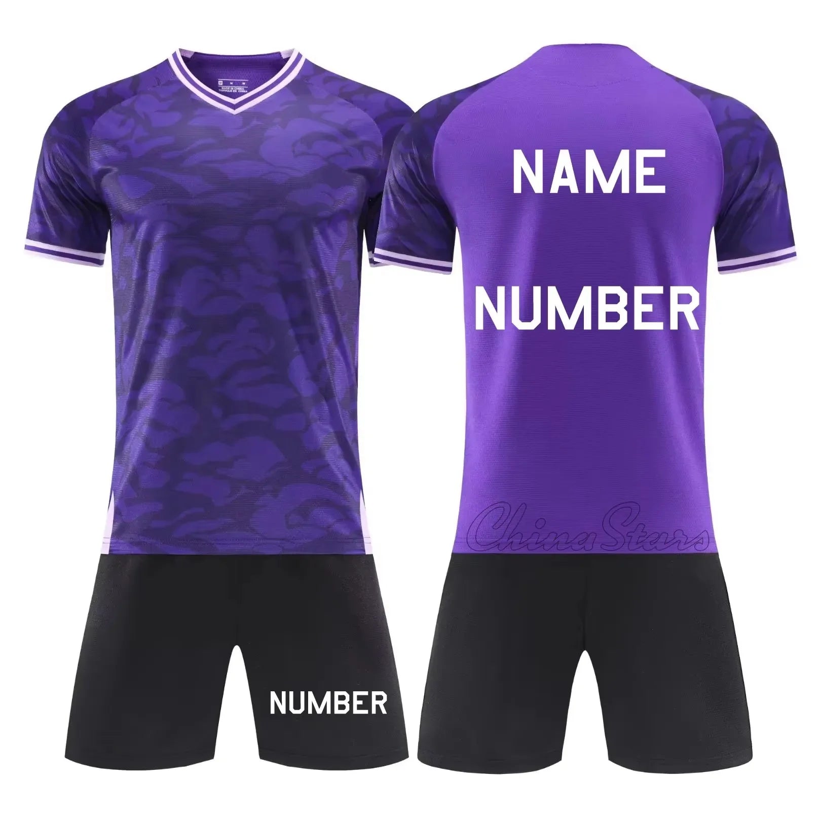 Customizable Men's Football Kits - Professional Soccer Jersey and Shorts Set
