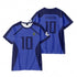 Kids' Anime 3D Print Soccer Jersey - Blue Lock Gagamaru Cosplay T-Shirt for Boys & Girls
