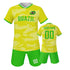 Customized Youth Soccer Kit - Personalized Jersey and Shorts Set for School Teams and Kids (Ages 3-14)