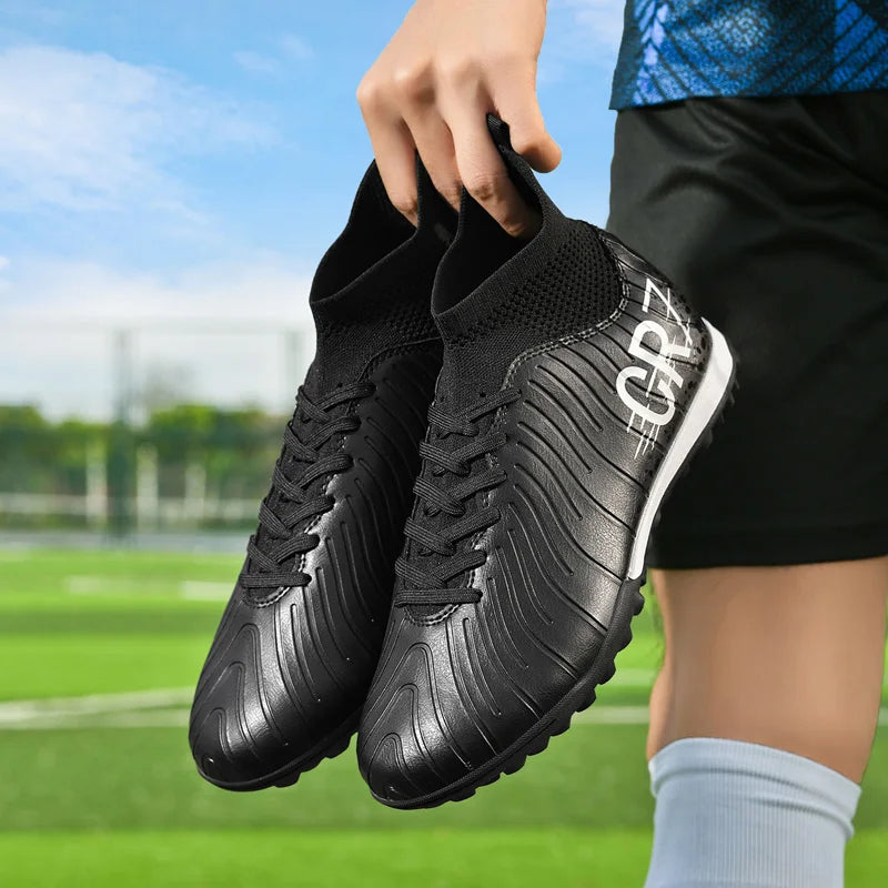 Professional Unisex Soccer Cleats - Waterproof High-Performance Football Boots for Turf and Outdoor Grass