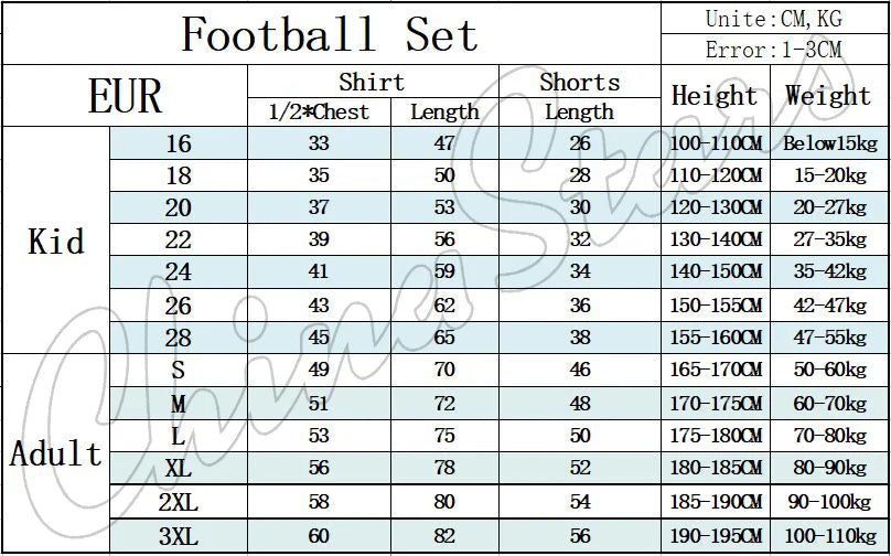 Customizable Men's Football Kits - Professional Soccer Jersey and Shorts Set