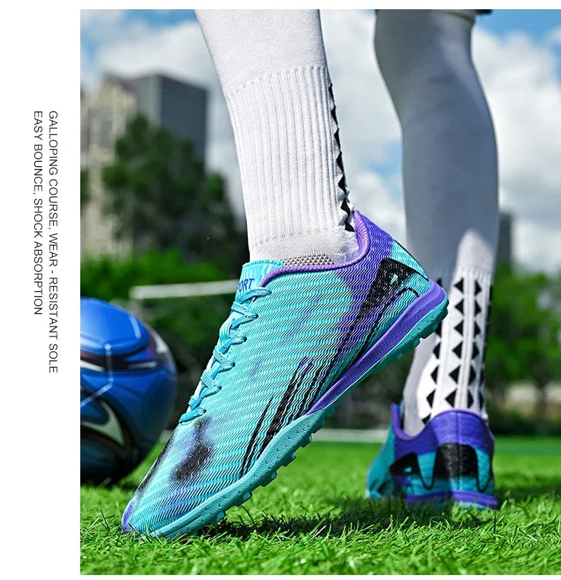 Professional Men and Youth Outdoor Soccer Cleats for Firm Ground Training