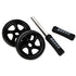 Double-Wheeled Abdominal Roller with Exercise Mat - Silent Core Strength Trainer