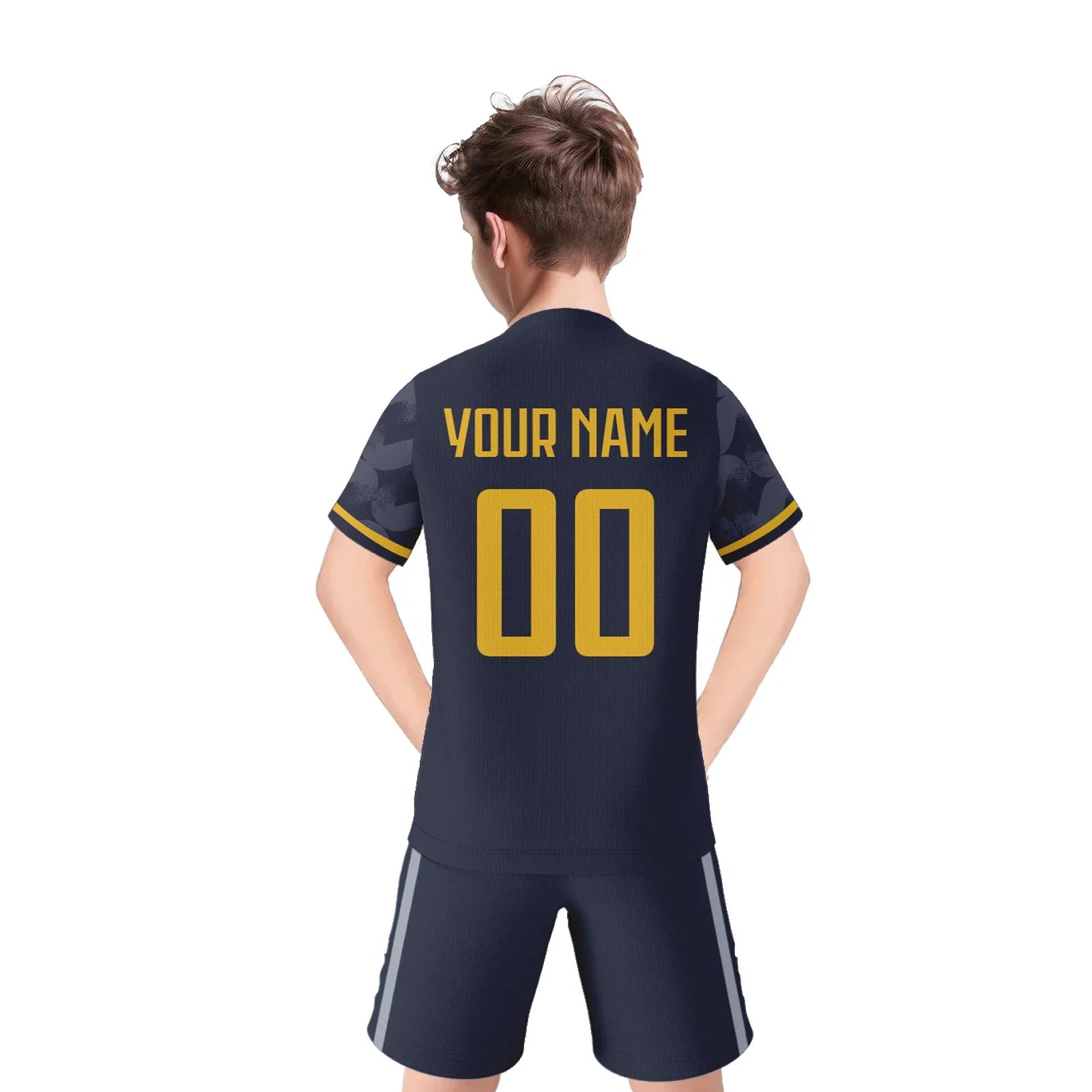 Customized Youth Soccer Jersey Set - Personalized Kids' Football Training Uniform